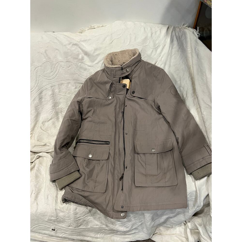 DKNY Tan Parka Jacket Mens L